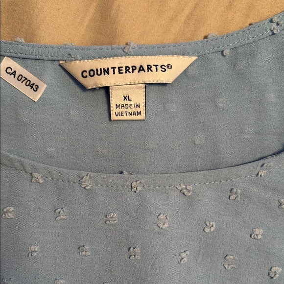 Blue Ruffle Sleeve Top - Picture 2 of 2